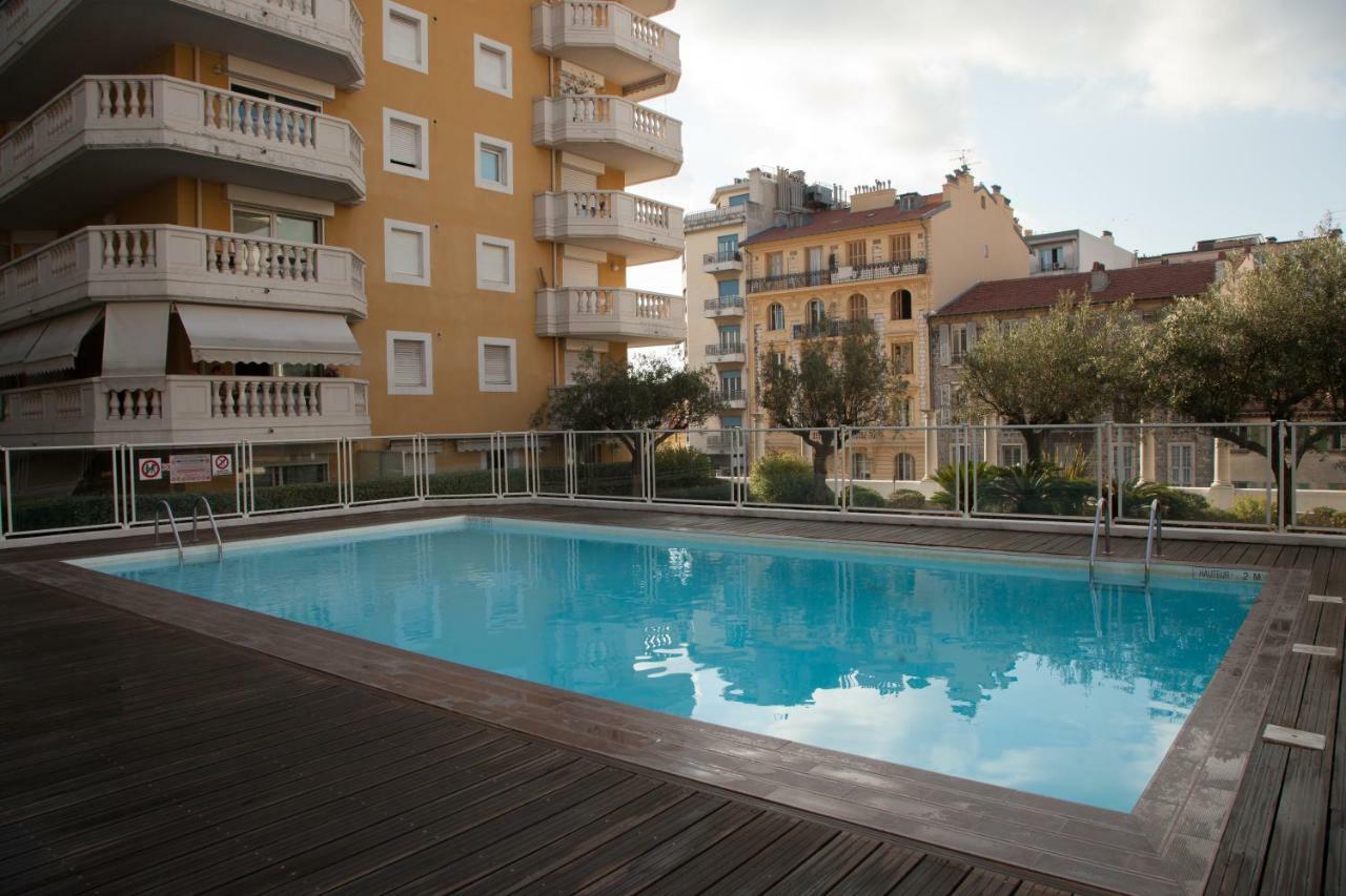 Studio With Swimming Pool 80 Meters Near The Beach นีซ ภายนอก รูปภาพ